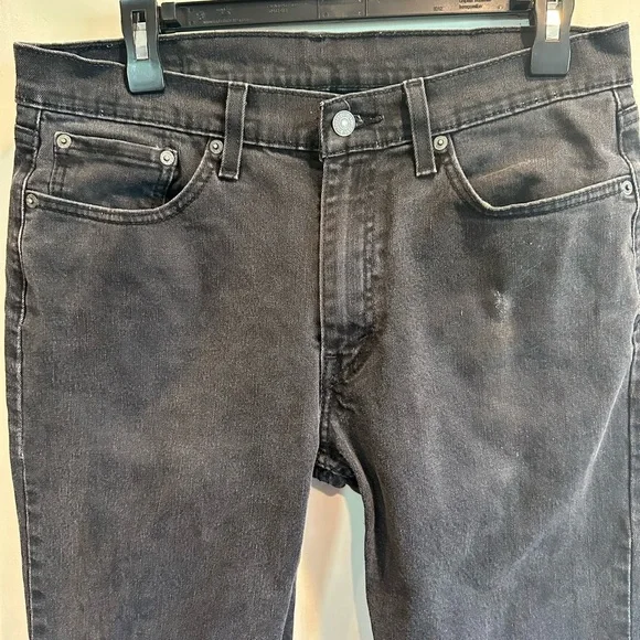 Levi's Men's Dark Gray Straight Jeans - Picture 2 of 5